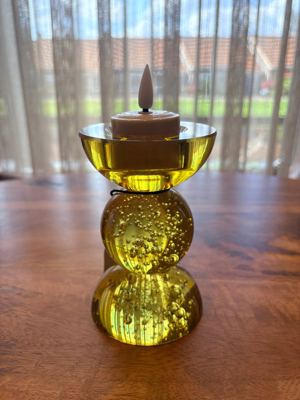 Gele bol kandelaar maat s light&living