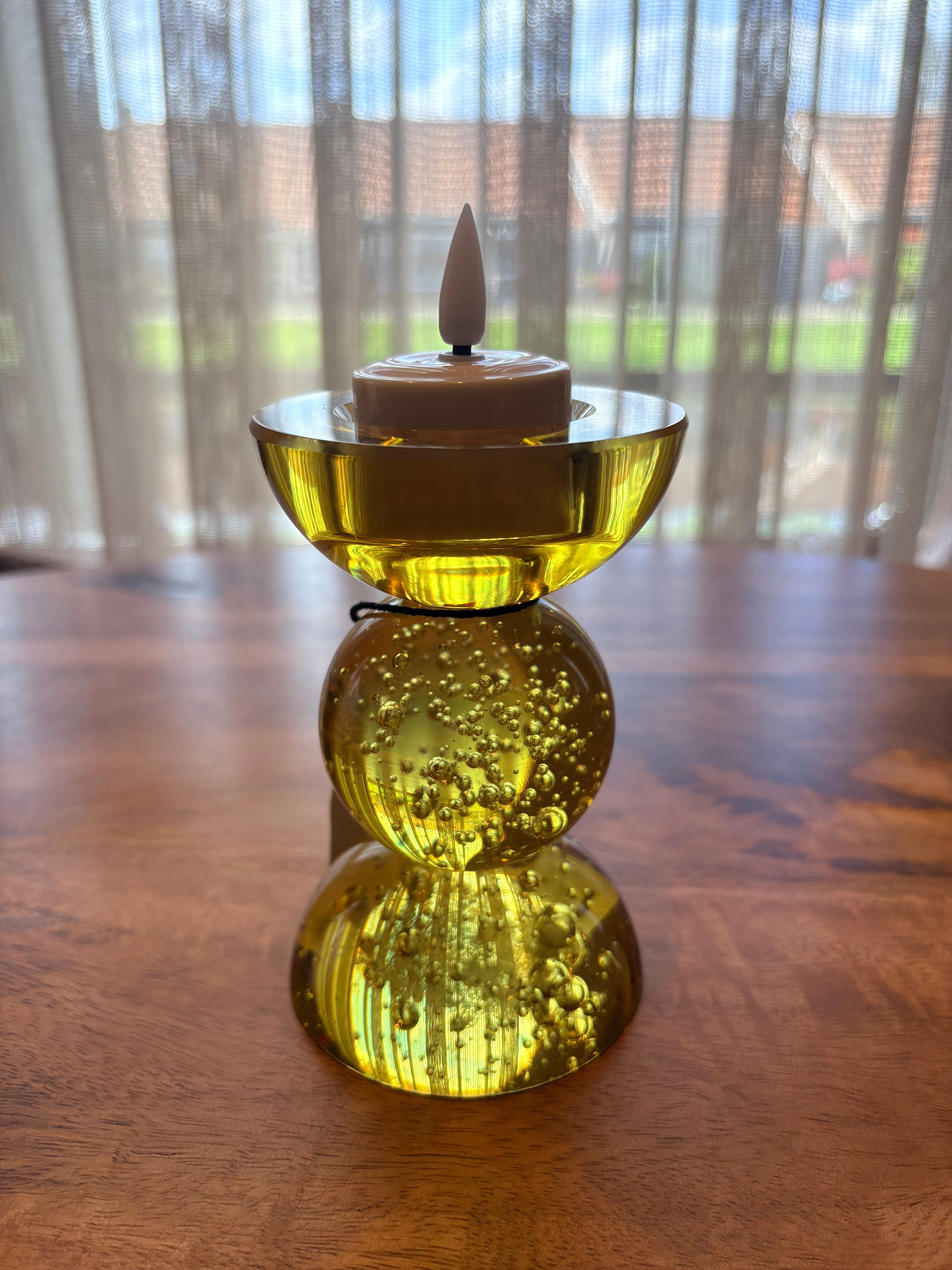 Gele bol kandelaar maat s light&living