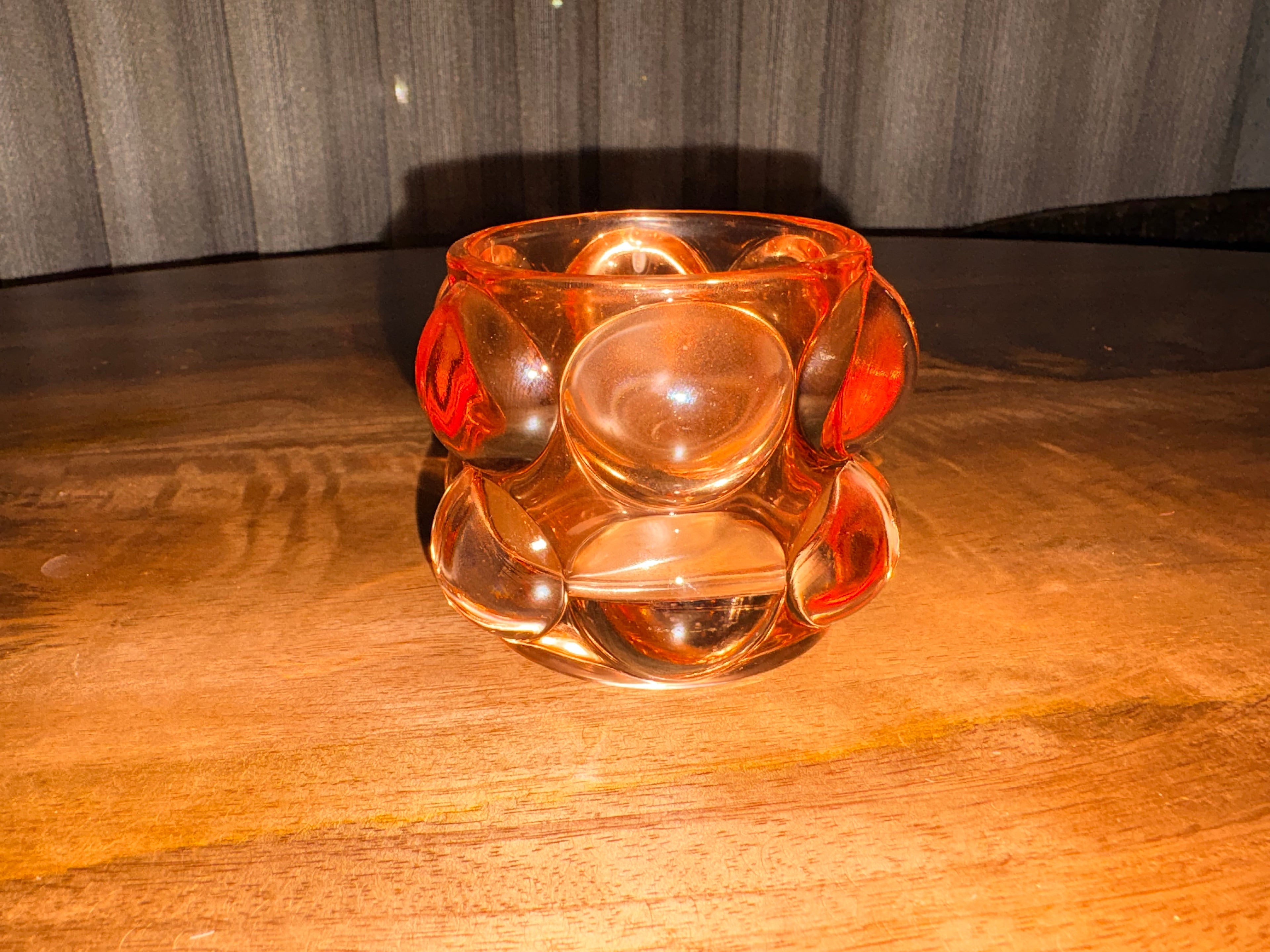 Oranje bubbel waxinehouders light&living