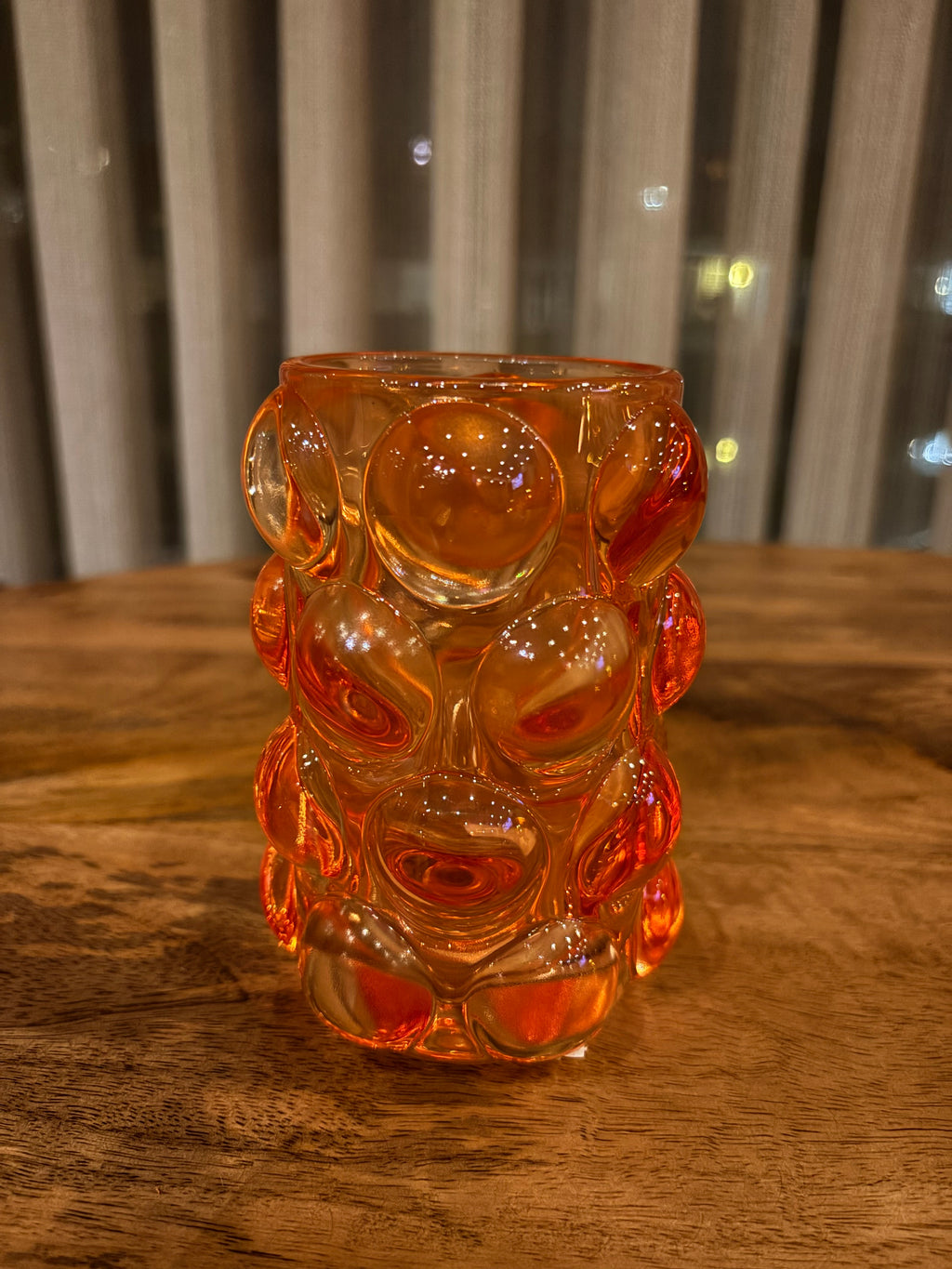 Oranje bubbel waxinehouders light&living