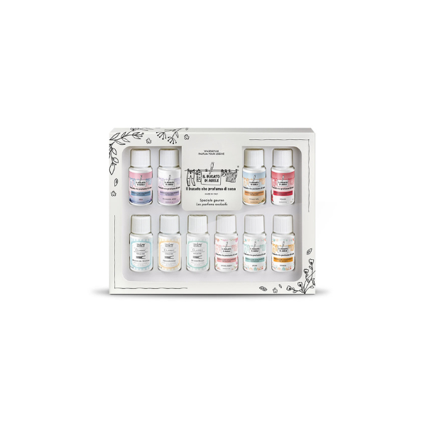 Cadeauset Speciale Geuren 10x20ml - Wasparfum Il Bucato di Adele