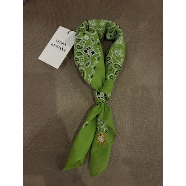 Flora Bandana sjaaltje groen