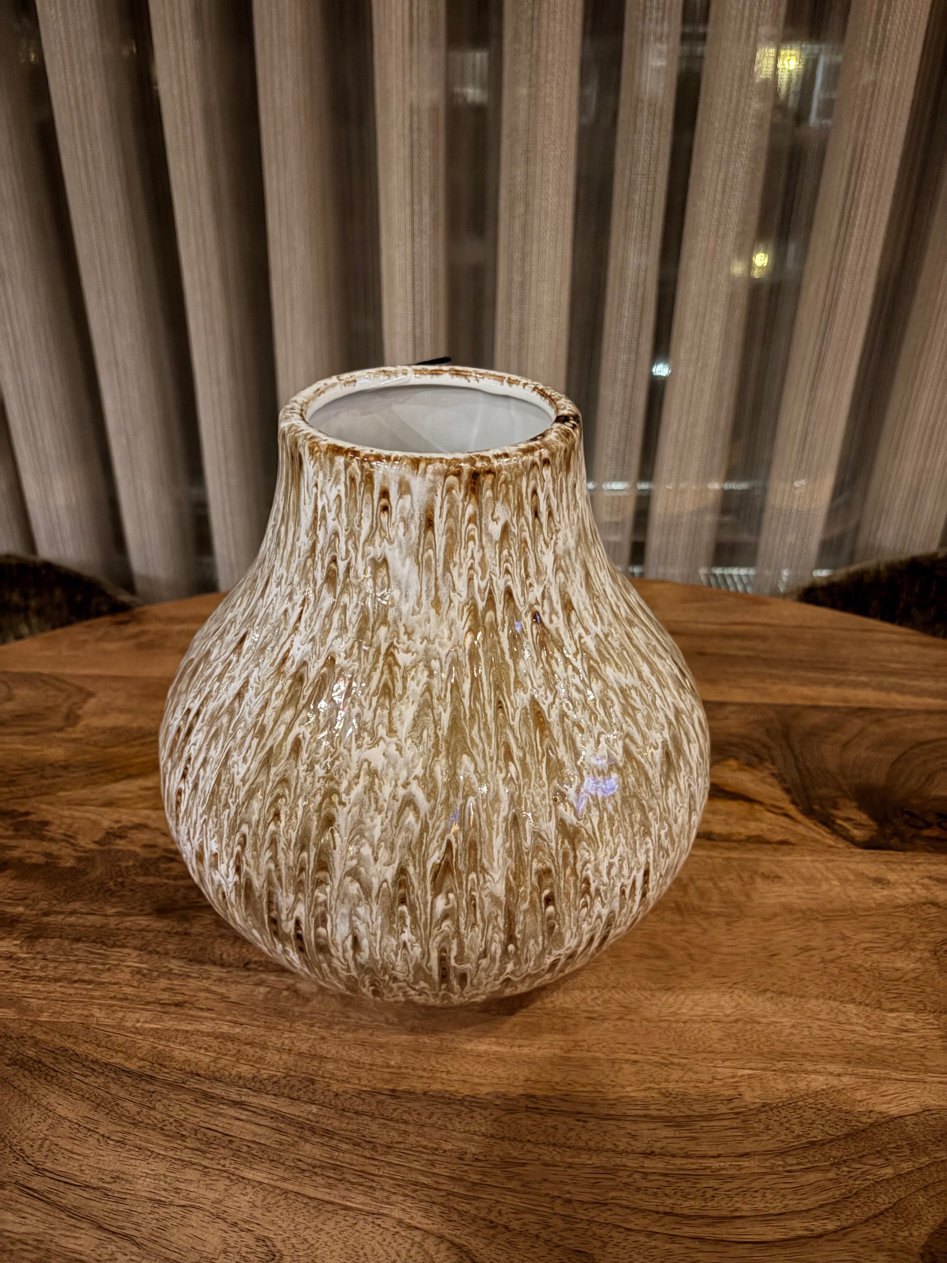 Bolvaas bruin/wit colmore