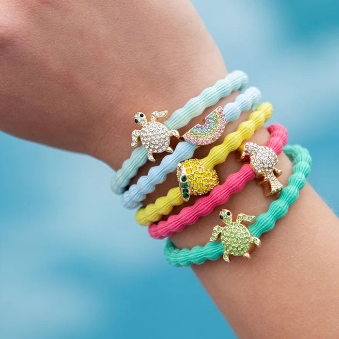 Mintgroen Met Schildpad Elastiek/Armbandje - By Eloise