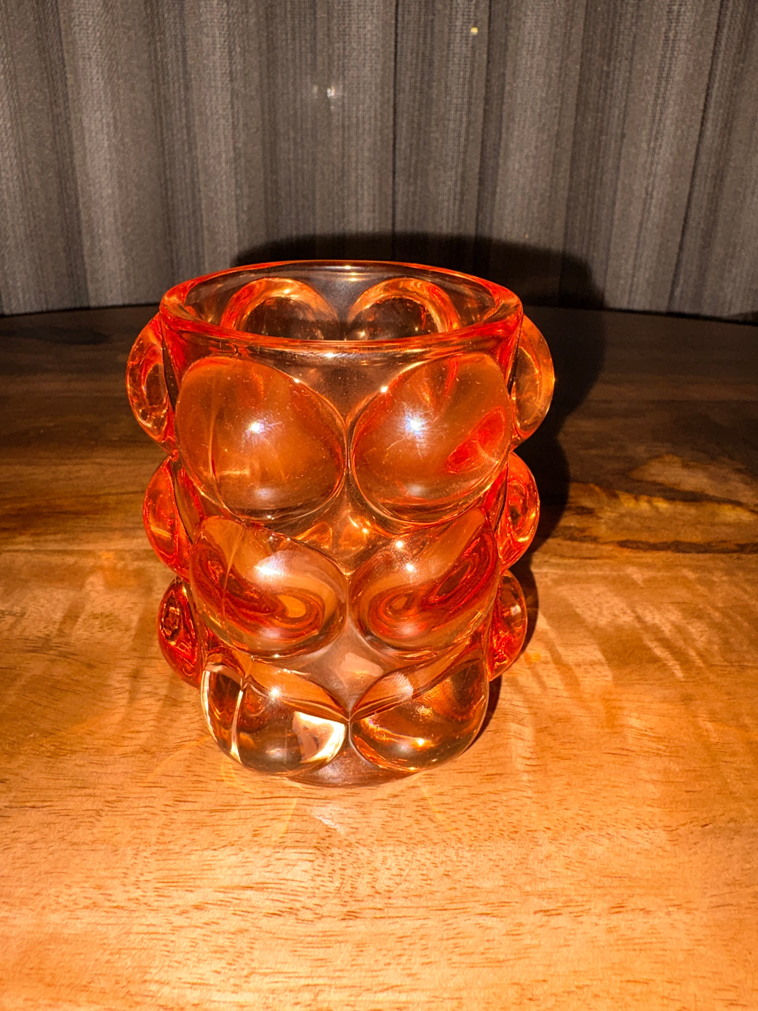 Oranje bubbel waxinehouders light&living