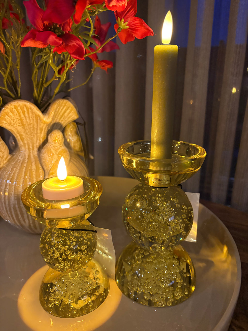 Gele bol kandelaar maat s light&living