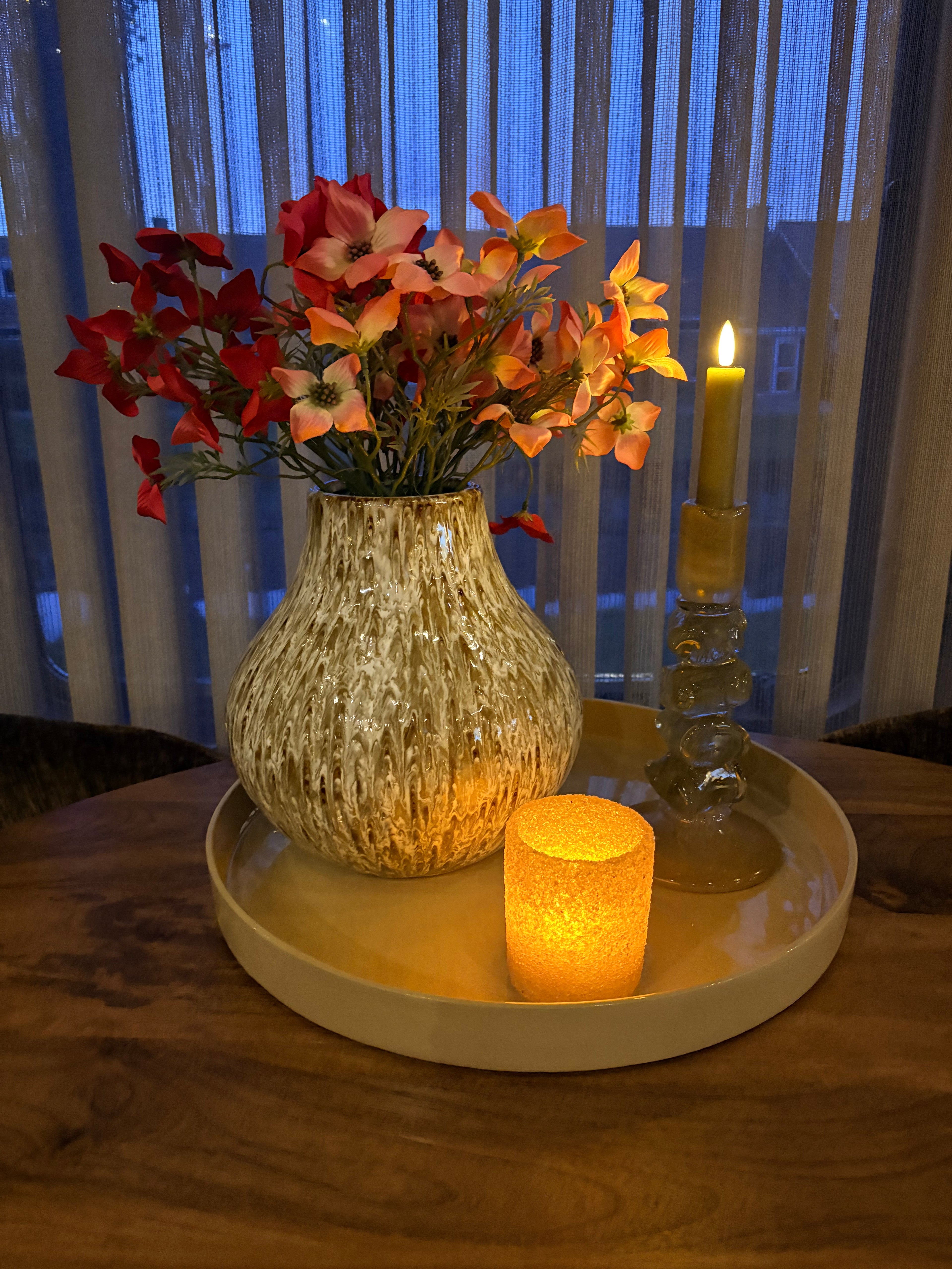 Kandelaar groen / bruin light&living