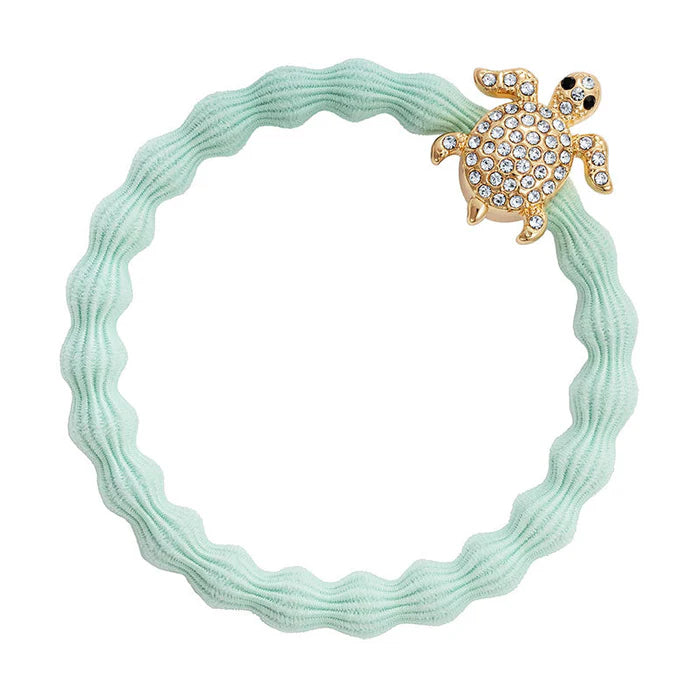 Mintgroen Met Schildpad Elastiek/Armbandje - By Eloise