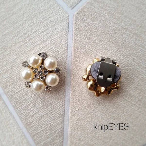 Stylingclips - Pearl Flower ♡ (per paar)