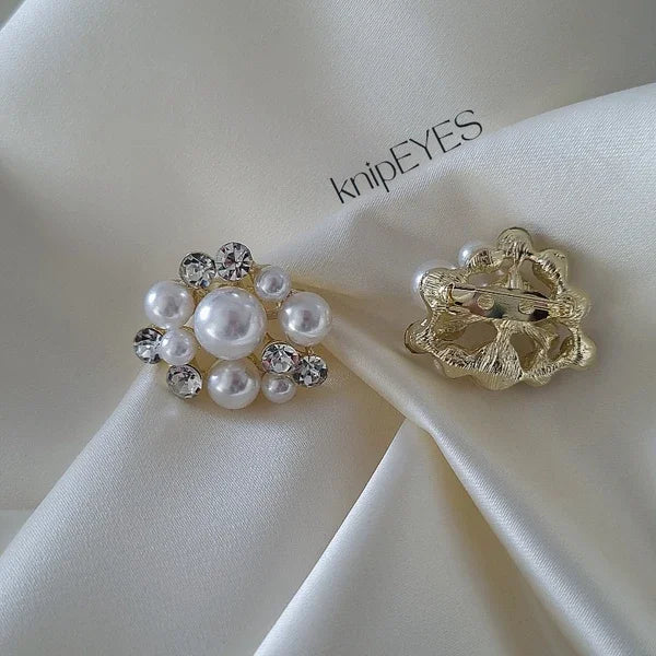 Broches - Shoeclip Parel Diamond (let op: per stuk)