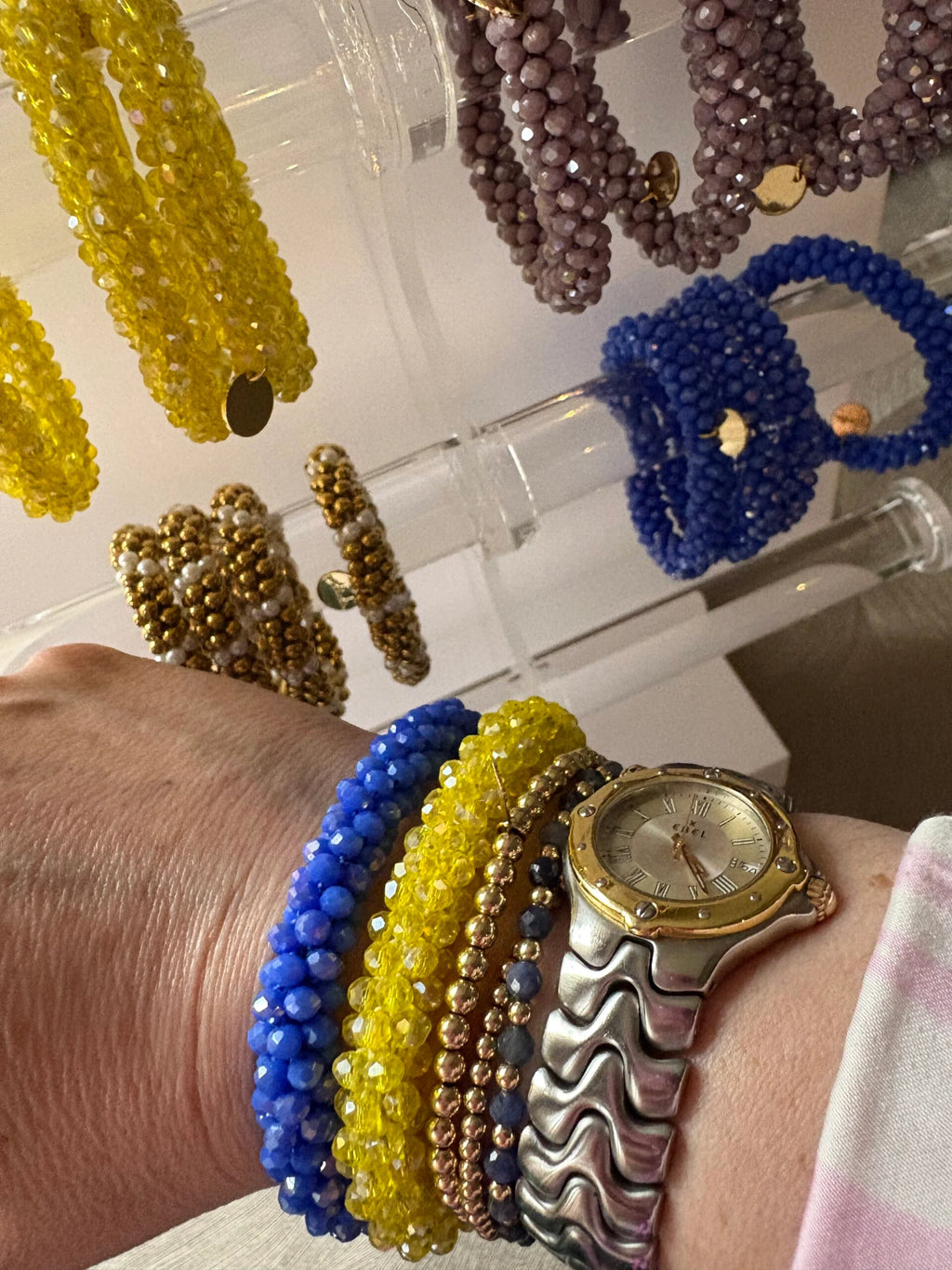 Stiekie kobalt blauw