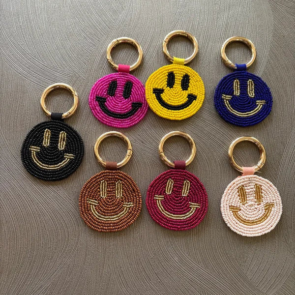 Bag charm smiley