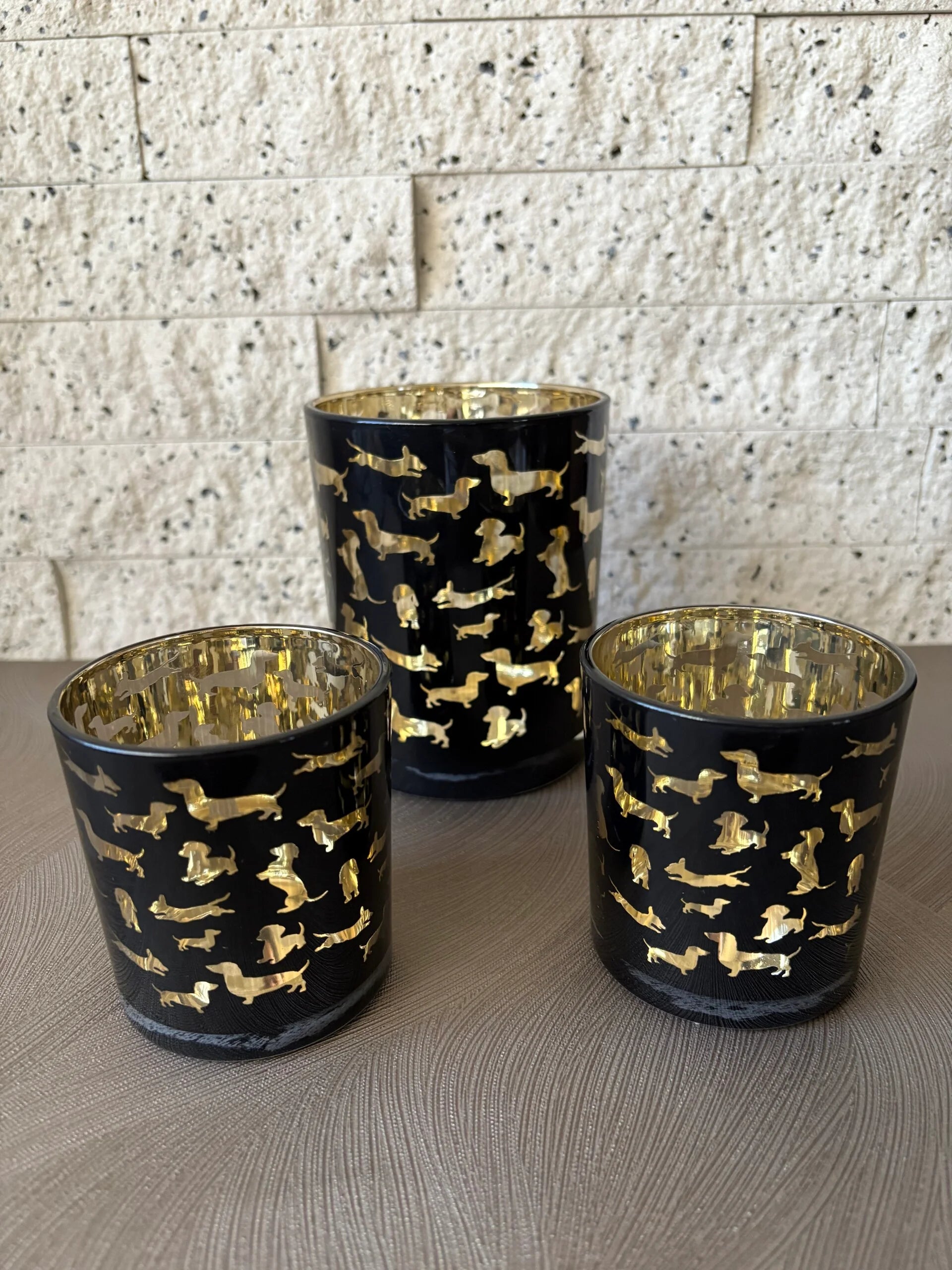 Teckel waxinelichtje houders mars & more