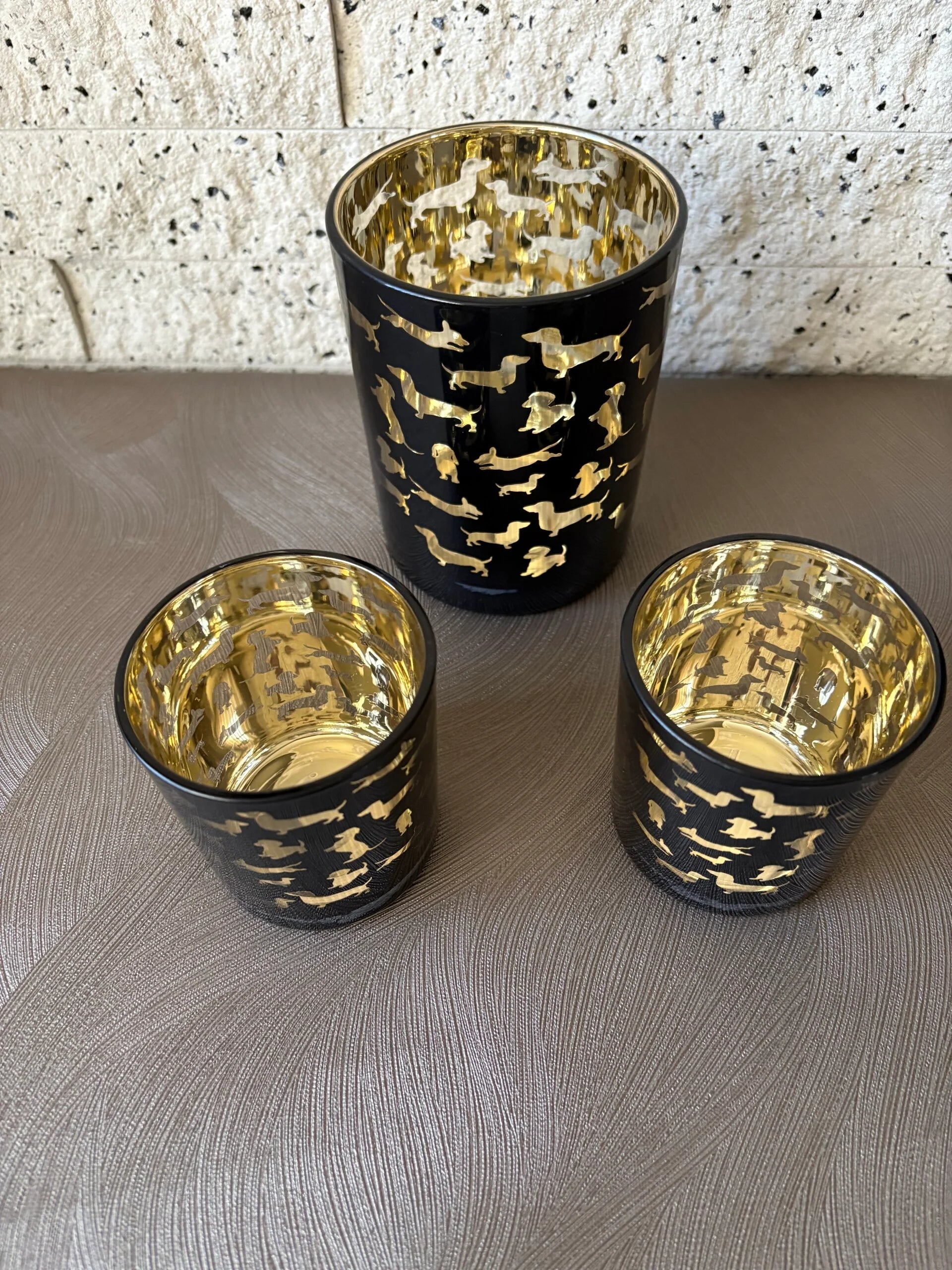 Teckel waxinelichtje houders mars & more