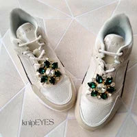 Stylingclips - Flower GREEN ♡ (per 2)