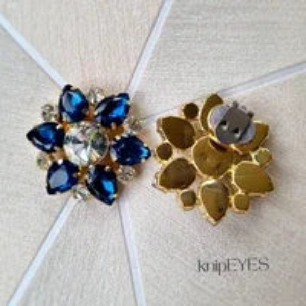 Stylingclips - Flower Blue ♡ (per 2)