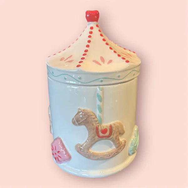 Voorraad pot draaimolen/carrousel Clare & Eef